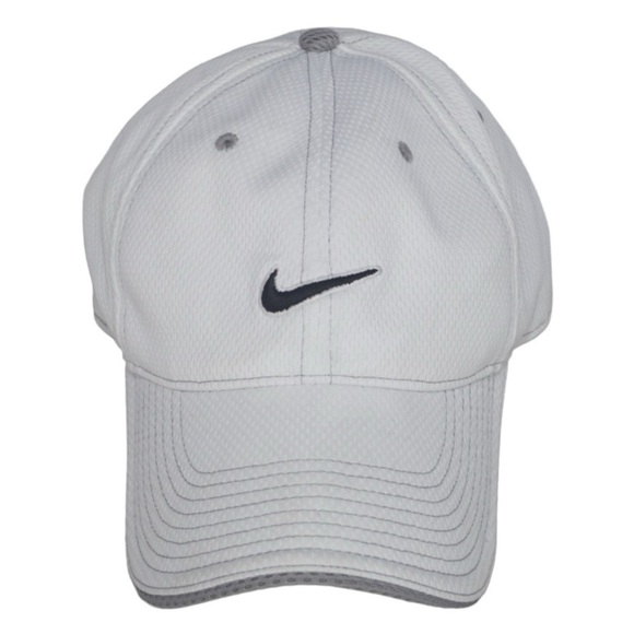 Nike Other - Nike Solid White Golf Hat with Black Logo Swoosh
